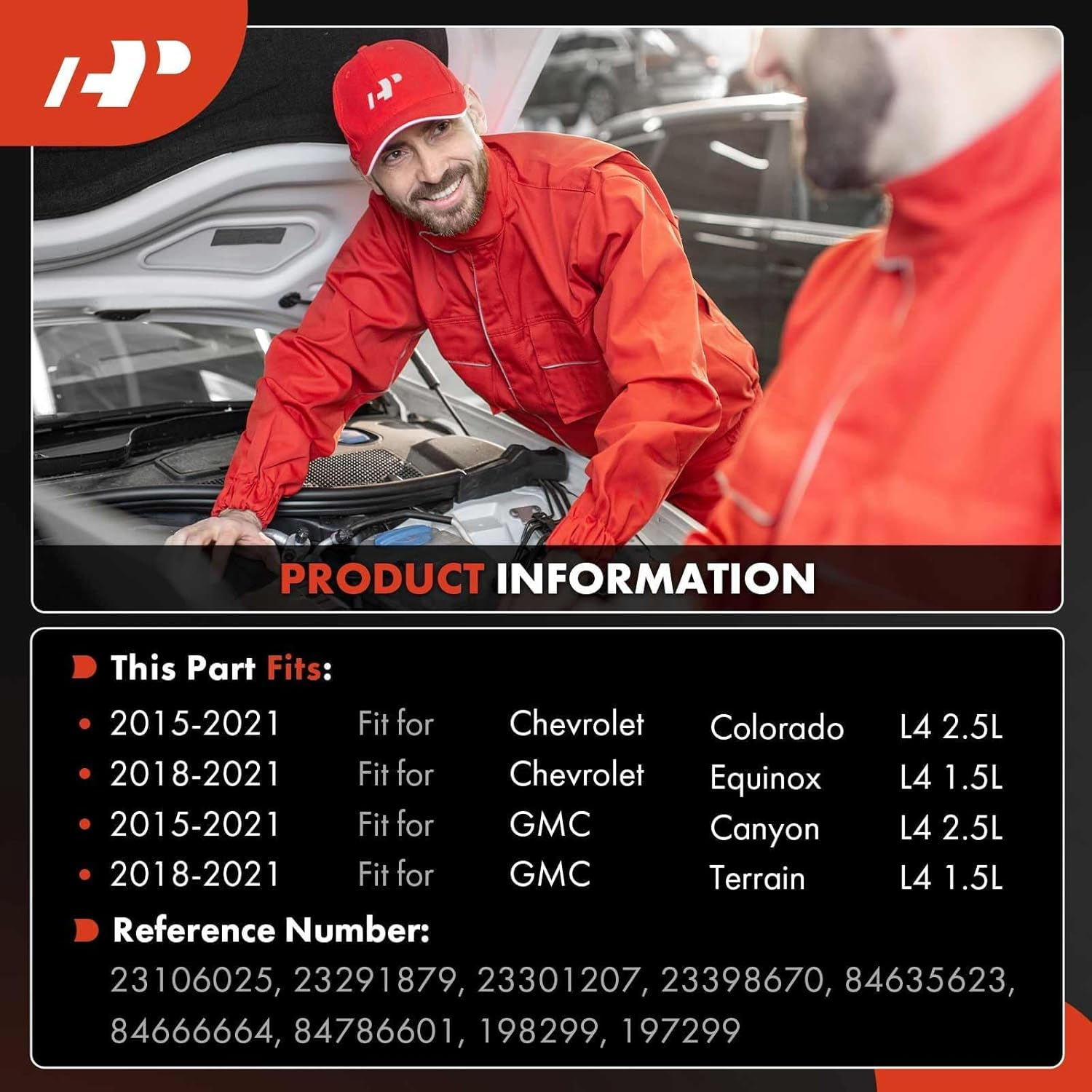 A-Premium AC Compressor with Clutch, Automotive Replacement Parts Compatible with Chevrolet Colorado 2015-2020 Equinox 2018-2020 GMC Canyon 2015-2019 Terrain 2.5L 1.5L image number 2