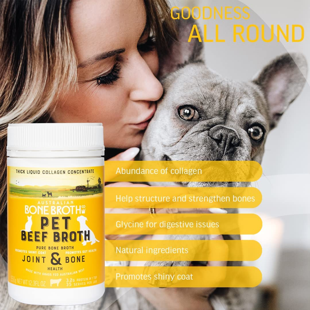 Pets Beef Bone Broth Concentrate - Perfect for Hydration, Increase of Protein, Shinier Fur Coat. 350Gram image number 4