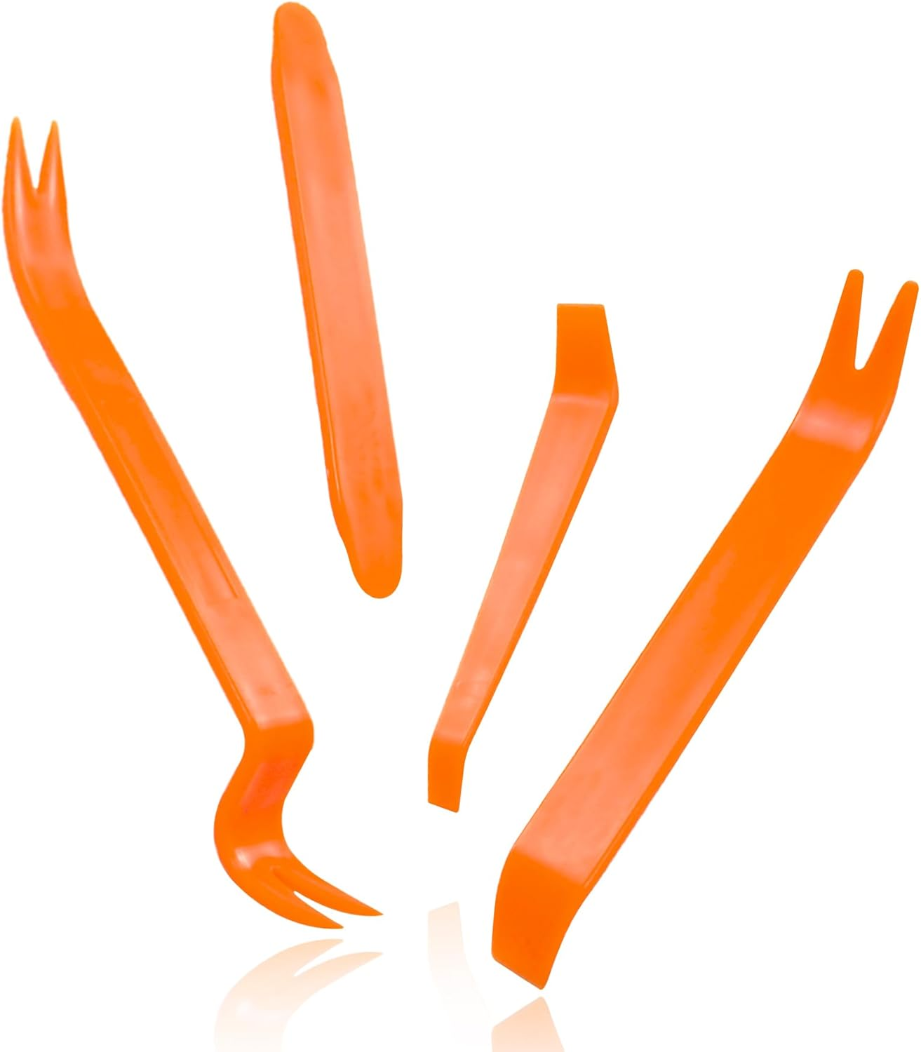 WALWAL 4Pcs Auto Trim Removal Tool Set &ndash; Professional Grade No Scratch Plastic Pry Kit for Car Door Clip Panel & Audio Dashboard Dismantle,Ergonomic Design for Cars, RV Interior & Exterior