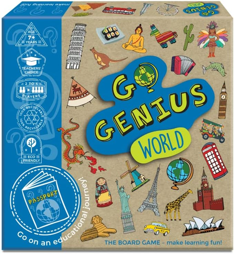 World the Board Game - 2-4 Players, Ages 6+ image number 1