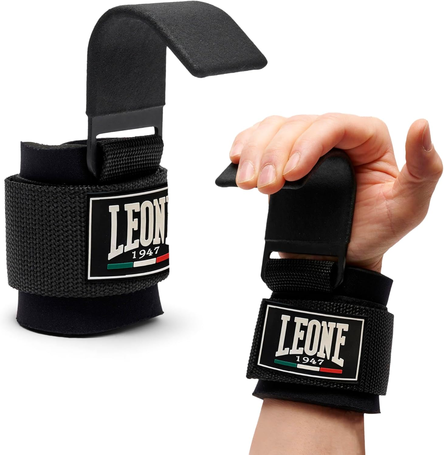Leone 1947 Unisex - Adult Ganci per Sollevamento Lifter Lifting Hook, Black, One Size