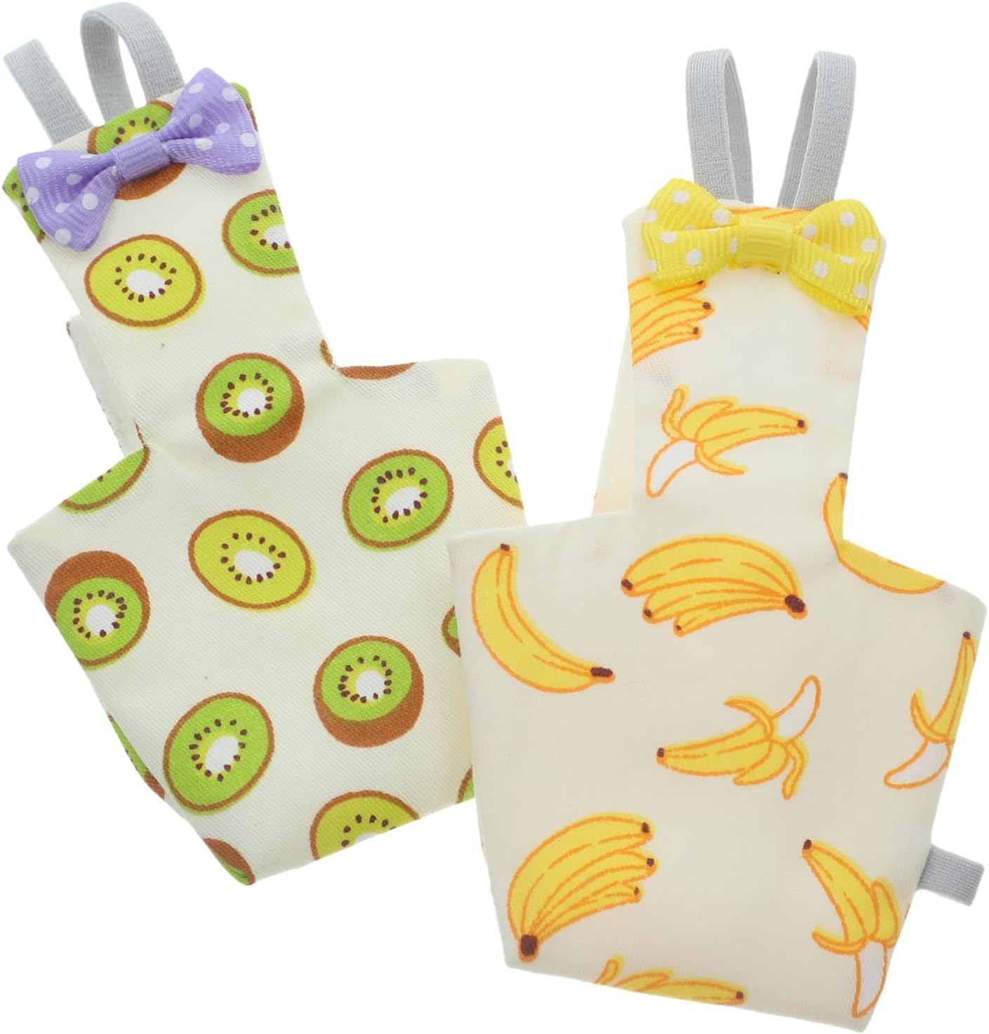 HANABASS 2Pcs Bird Flying Clothes Parrot Diapers Fruit Pattern Breathable Nappy for Budgies Lovebirds Cockatiels Accessories for Parties and Holidays image number 1