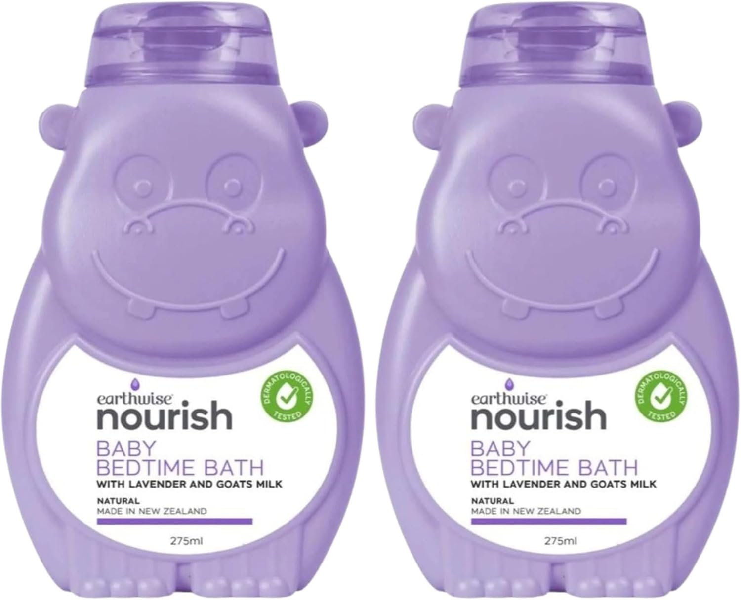 Naturely Nourish Hippo Baby Bedtime Bath 275Ml image number 2