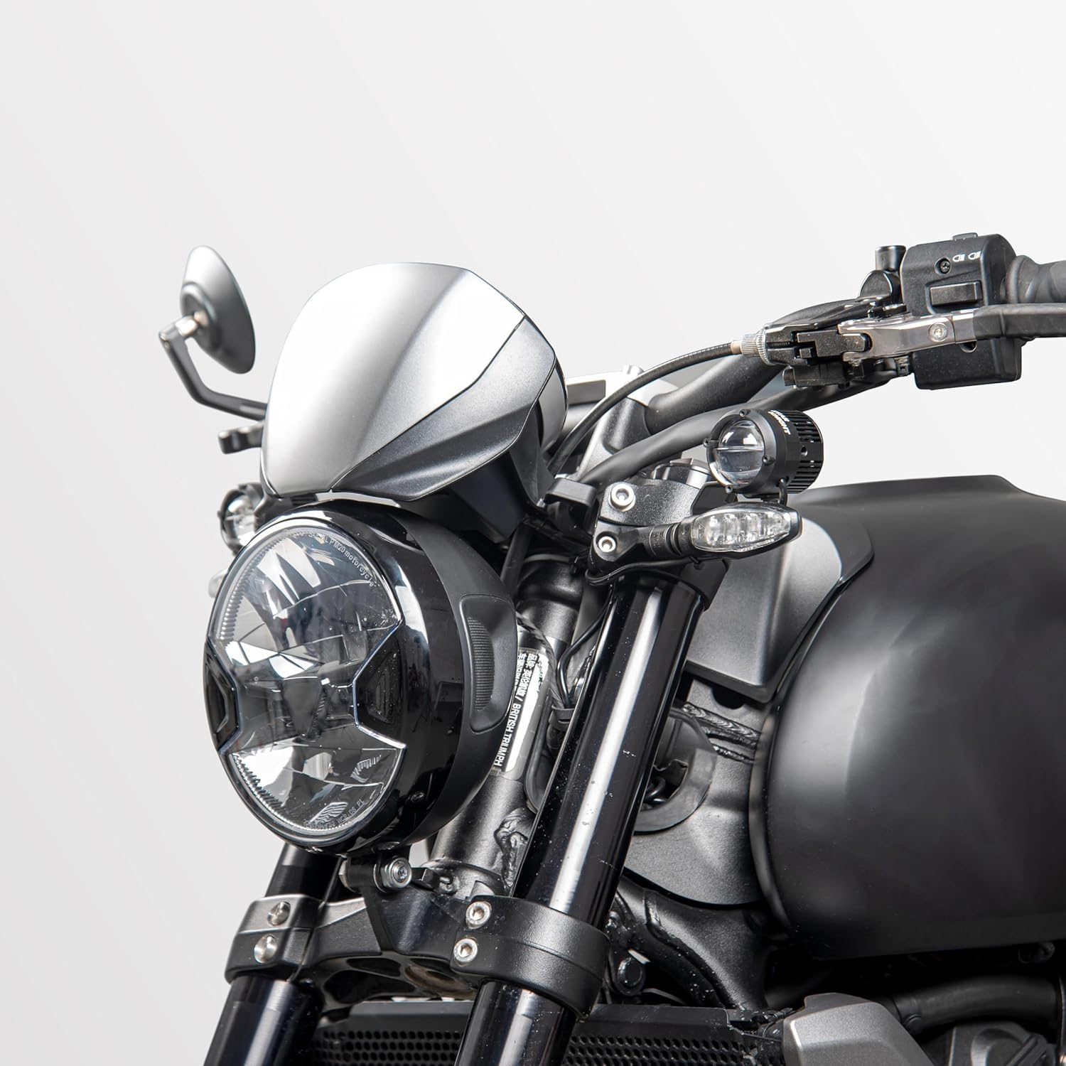 TAZGANTAX Motorcycle Upper Front Fairing Cowl Headight Wind Shield Front Mask Nose Shield Cowl Compatible with Tri-Umph Trident 660 Trident660 Trident-660 Accessories 2021 2022 2023 (Black) - Black image number 2