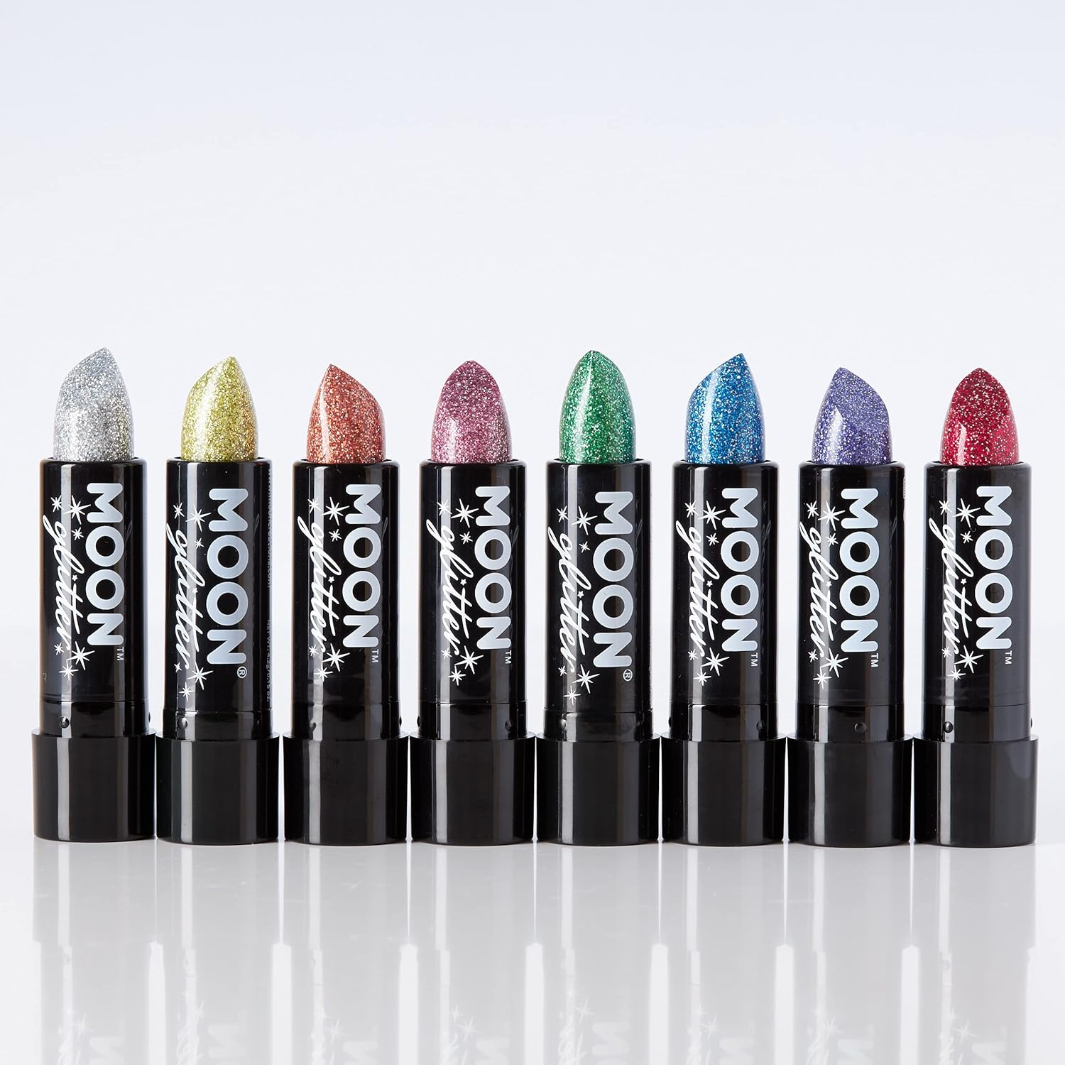 Holographic Glitter Lipstick by Moon Glitter - 5G - Silver - Blue image number 3