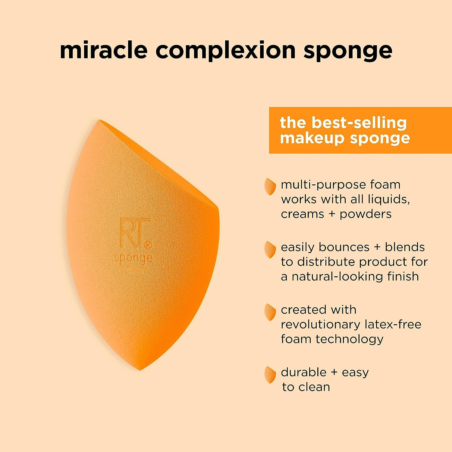 Real Techniques Miracle Complexion Sponge plus Concealer Sponge Duo image number 3