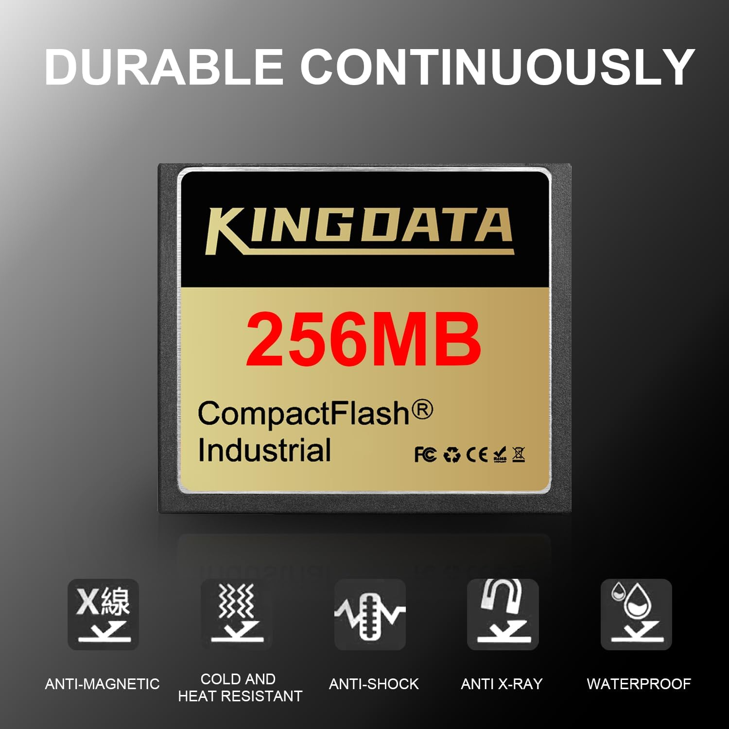 Compact Flash Memory Card Industrial 256MB FAT16 Type I for Industrial Equipment Vintage Digital Cameras image number 6