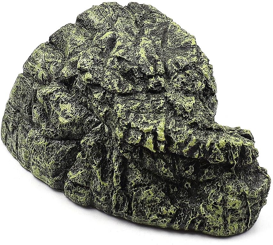 NUZAMAS Reptile Hideout Cave Fish Hiding Cave Aquarium Decoration Terrarium Stone Hideaway Natural Habitat Ornament for Turtle Gecko Spiders Frogs Lizards image number 3