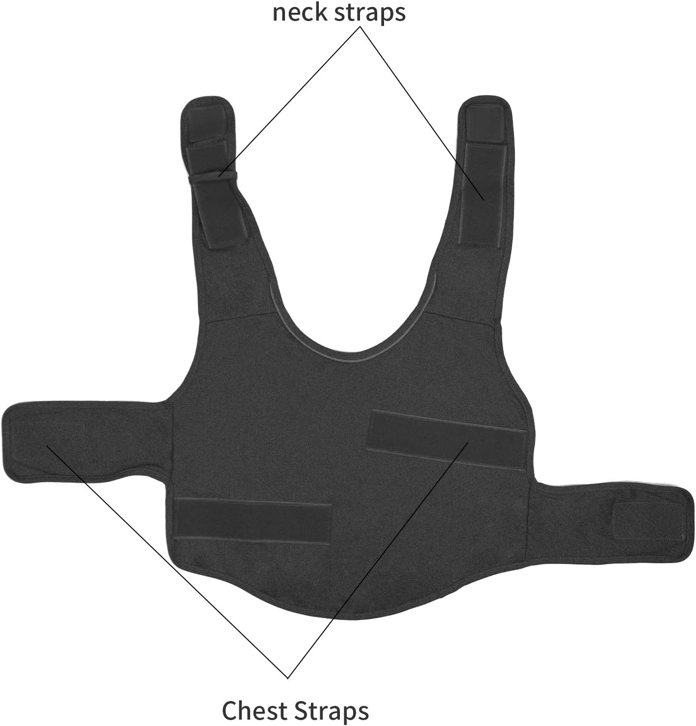 Breathable Dog Shirt for Thunderstorm, Dog Anxiety Vest Jacket Warp,Puppy Calming Coat Anxiety Relief (M, Grey) image number 3