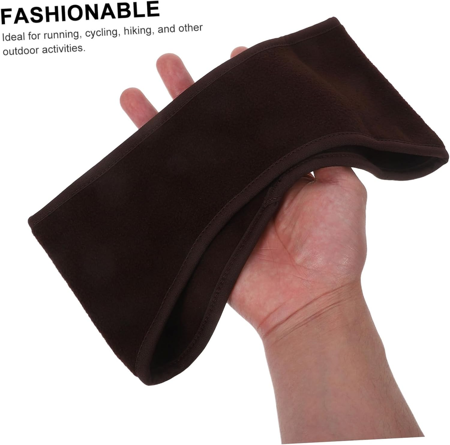 2Pcs Womens Fleece Ear Warmers Headbands for Cold Weather Sports Stylish and Comfortable Running Cycling Hiking Accessories Fit for Outdoor Activities image number 6