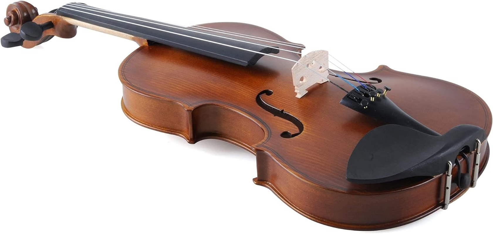 Aileen Violin 4/4 Full Size for Beginners with Fingerboard Sticker, User Manual, Hard Case, Bow, Rosin, Bridge, and Polishing Cloth image number 4