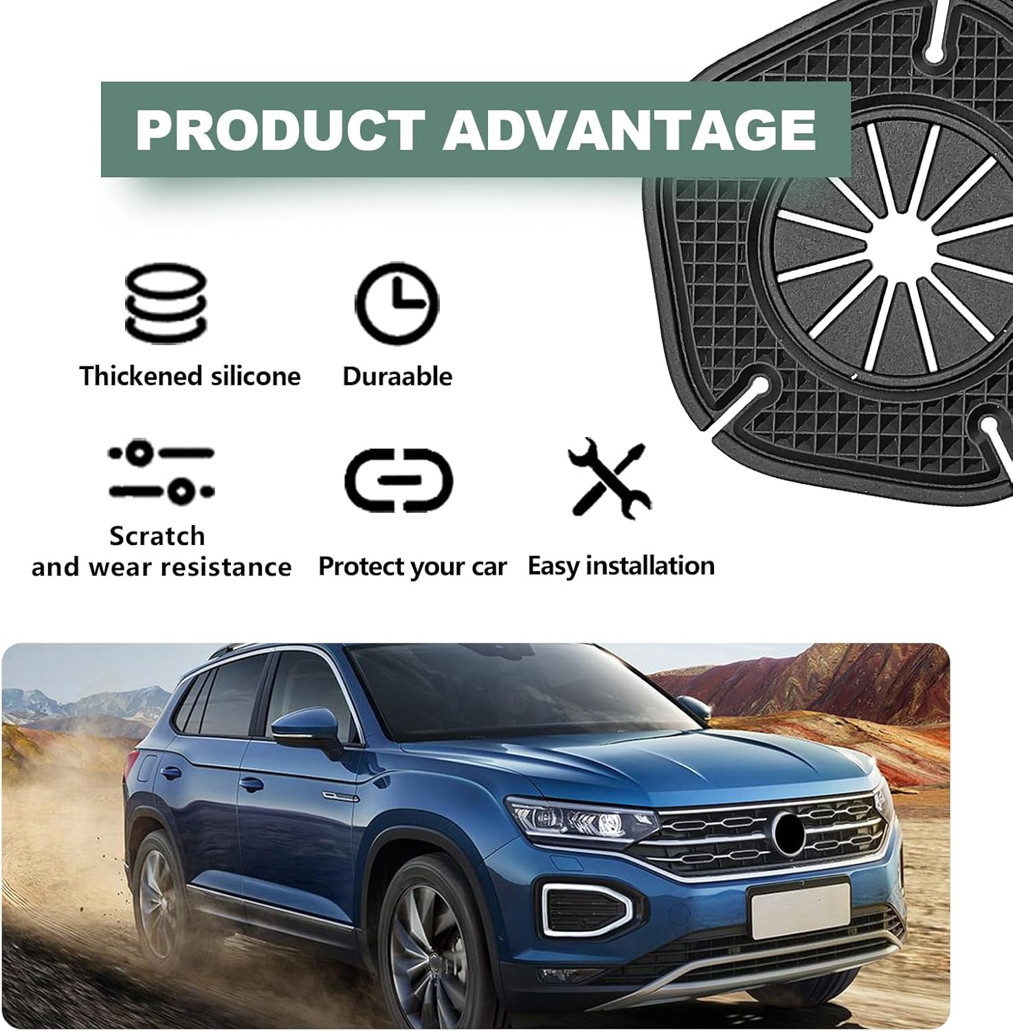 ZOKYUYS 2PCS Silicone Windshield Wiper Arm Hole Protector Cover,Front Wiper Protective Guards,Dust-Proof Wipers Arms Protector Cover,Wiper Dust Jacket Anti-Leaf Universal for Most Cars image number 3