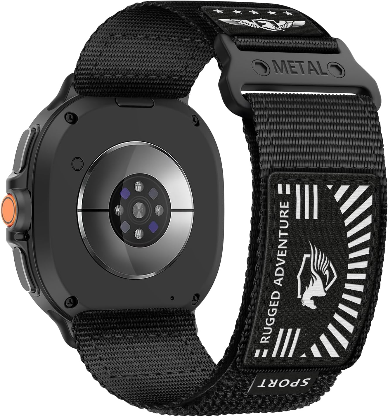 Rugged Nylon Band for Samsung Galaxy Watch 8 Band 40Mm 44Mm/Galaxy Watch 8 Classic Bands 46Mm Men Women, Soft Breathable Sport Strap Adjustable Wristbands for Galaxy Watch 8 Band