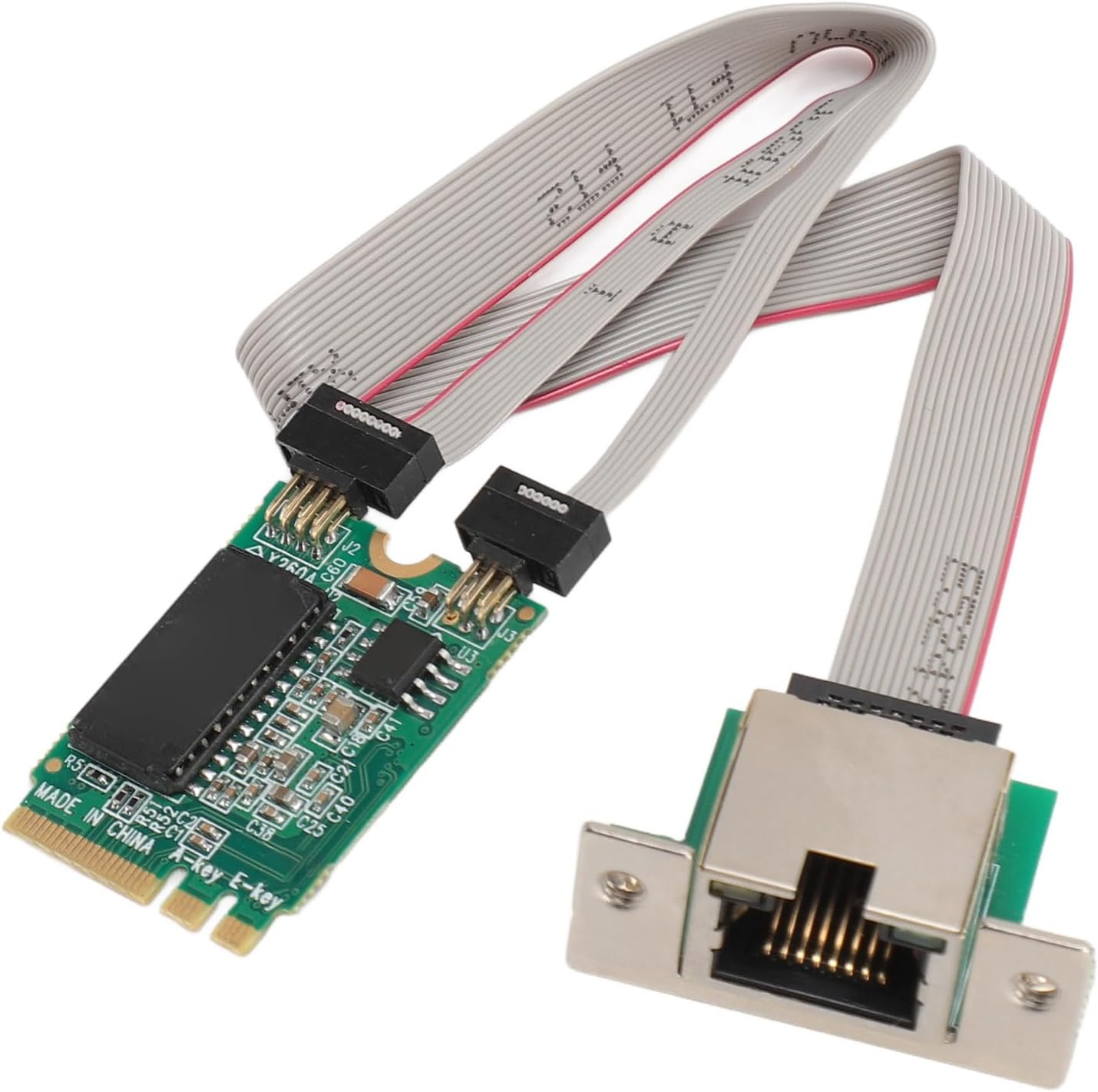M.2 A+E RJ45 Gigabit Ethernet Card with High Performance for Single Board Computers image number 2