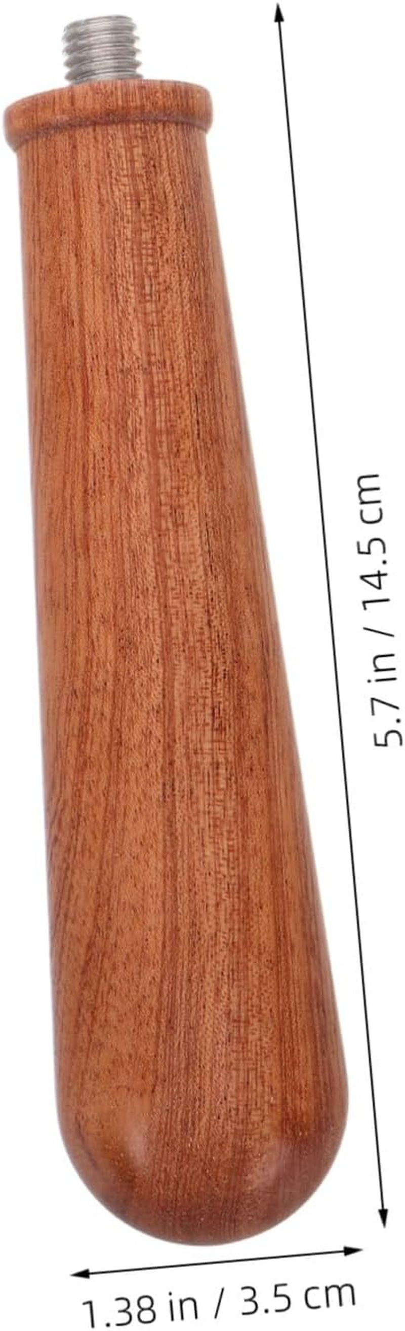 SOLUSTRE Bottomless Portafilter Replacement Handle M10 Ebony Wood Espresso Machine Handle Coffee Brewer Accessory for Home and Caf&eacute; Use image number 2