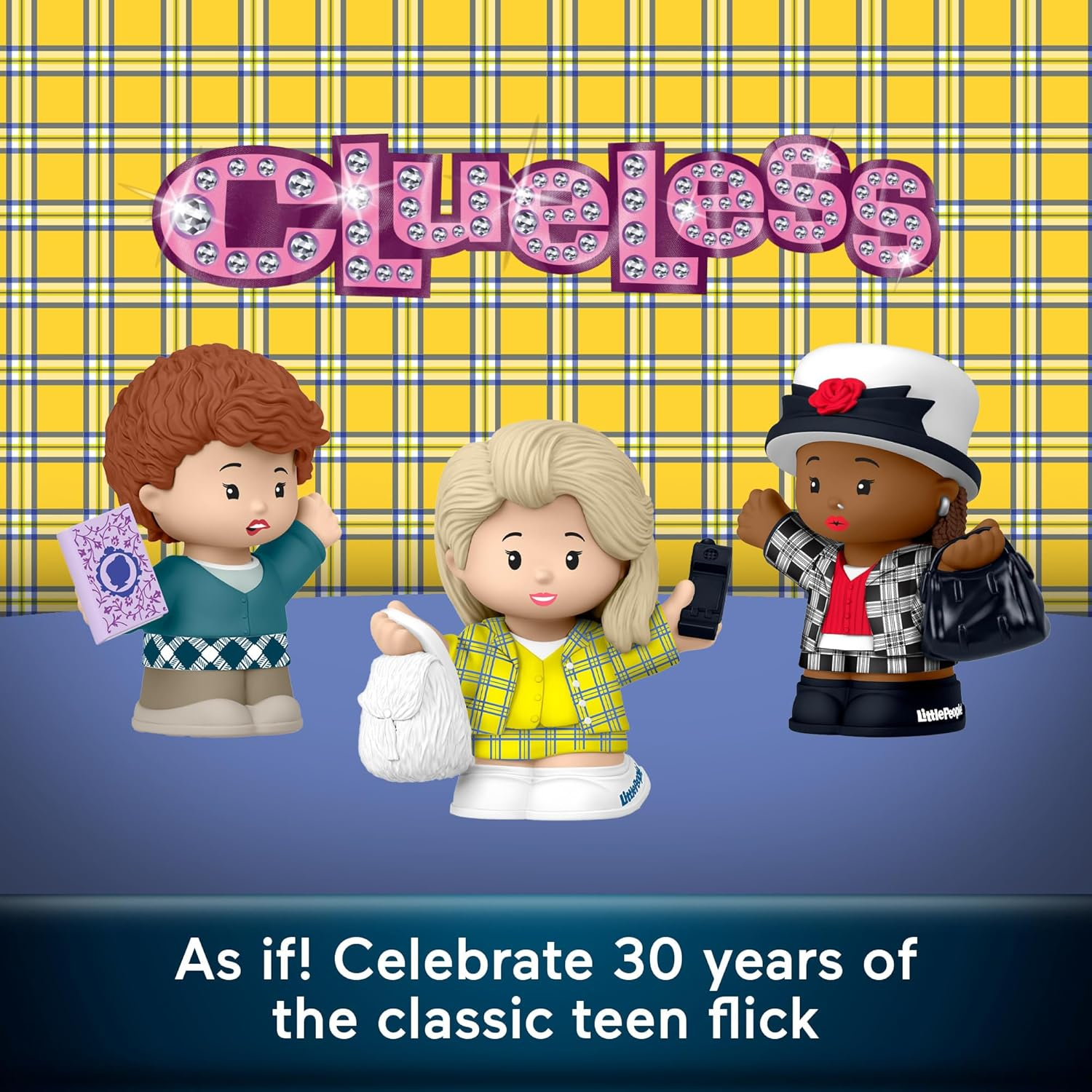 Little People Collector Clueless Movie Special Edition Set for Adults & Fans, 3 Character Figures in a Display Package image number 1