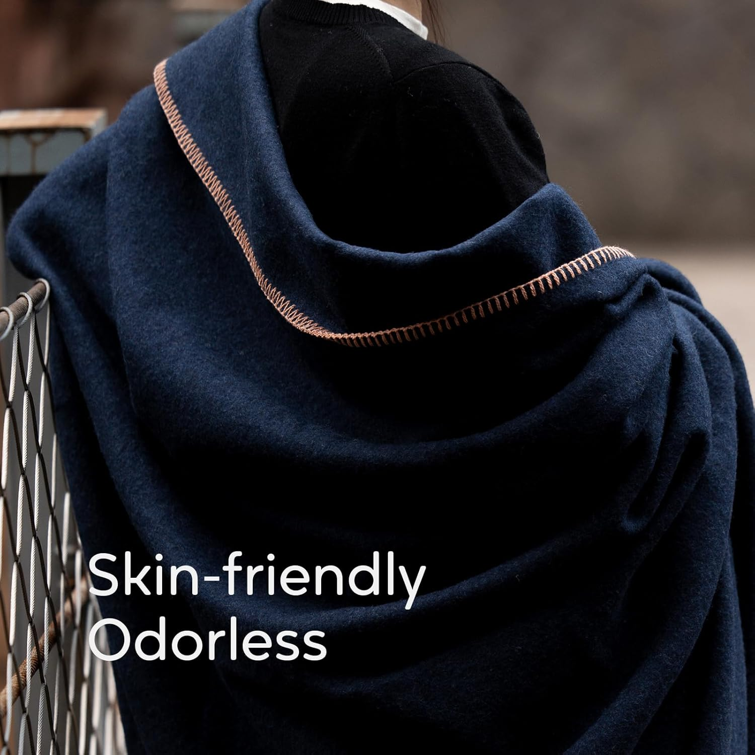 Molithe 100% Wool Blanket, 62"" X 86"", Warm, Thick, Washable, Military Wool Blanket, Great for Camping, Outdoors, Sporting Events, Survival Kits, Large, Navy image number 6