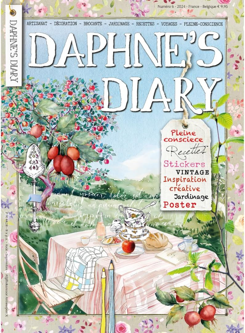 Daphne'S Diary Magazine #4 2024 (French) | Creative Crafts Workbook | Interactive Diary Magazine for Mindfulness, Colouring, Art, Cooking, Travel | Full of Creative Inspirations
