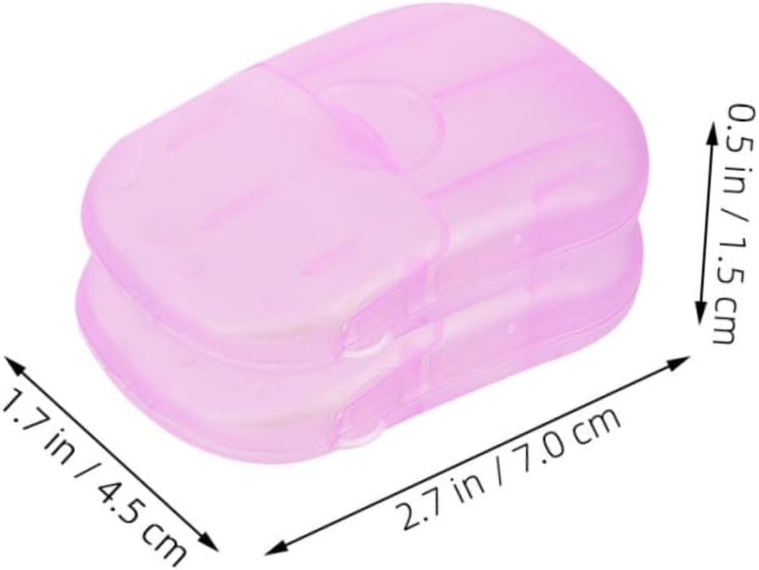 Travel Soap Sheets Portable Hand Wash Soap 15 Boxes Purple for Outdoor Camping Hiking Children&rsquo;S Travel Toiletries image number 4