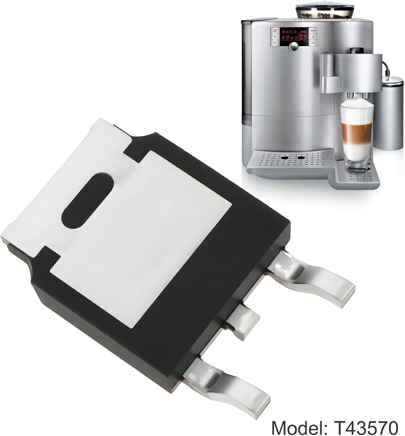 Create Idea 4PCS Power Board Electronics Triac T43570 of Coffee Maker Compatible with Siemens Compatible with Bosch Verobar EQ7 image number 4