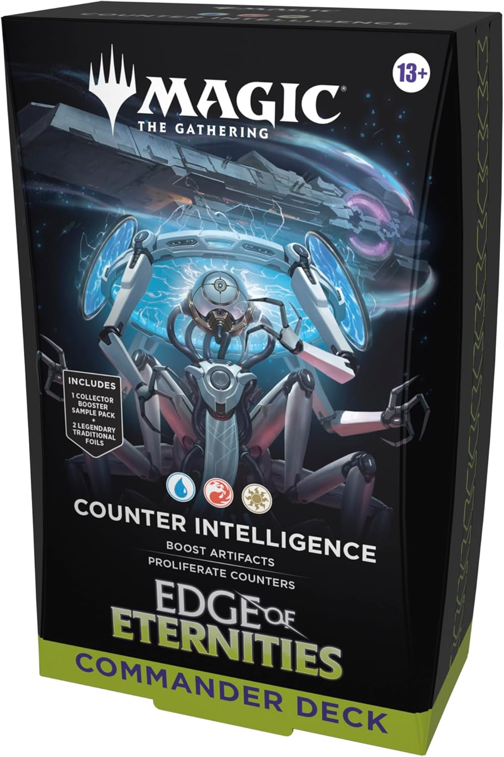 Magic: the Gathering Edge of Eternities Commander Deck - Counter Intelligence (100-Card Deck, 2-Card Collector Booster Sample Pack + Accessories) image number 4