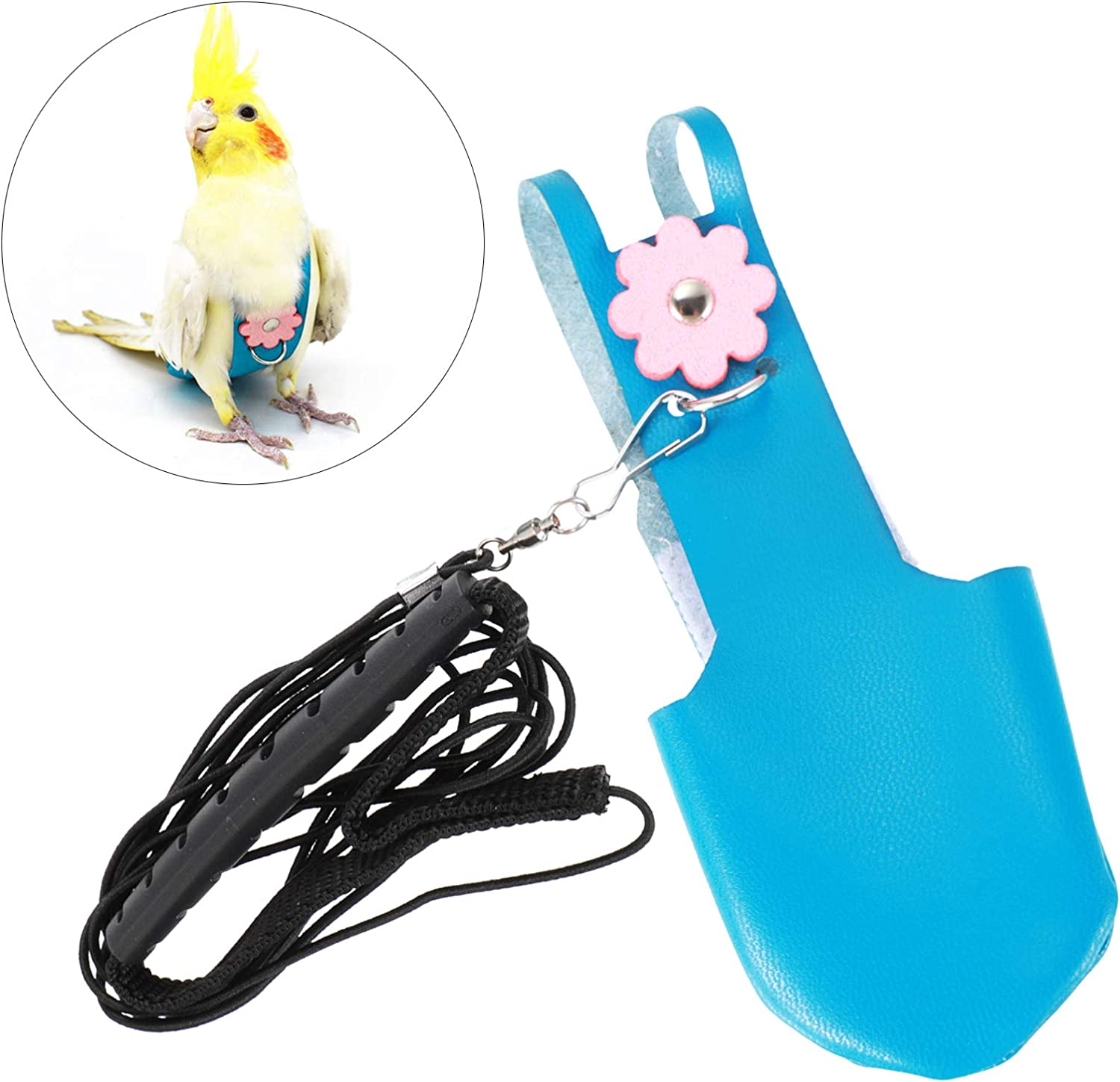 POPETPOP Cockatiel Flight Suit Parrot Diaper Flight Suit Light Diaper Nappy Pet Bird Parrot Clothes Parakeets Harness Leash Flying Rope Straps Outdoor Bird Flying Training Rope Budgie Vest Harnesses