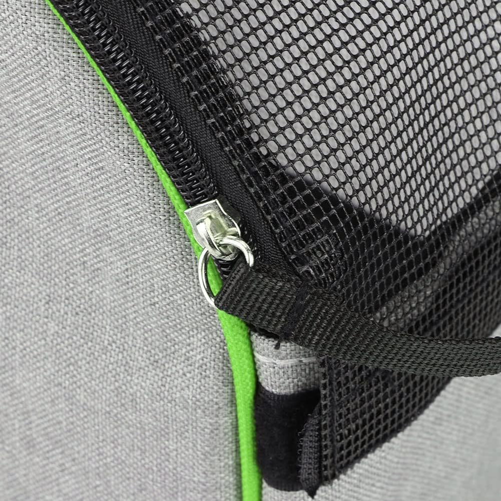 Portable & Foldable Pet Carrier for Outdoor Travel Breathable Mesh Dog & Cat Shoulder Bag Ideal for Puppy, Cat, Small Dog Transport Green image number 1