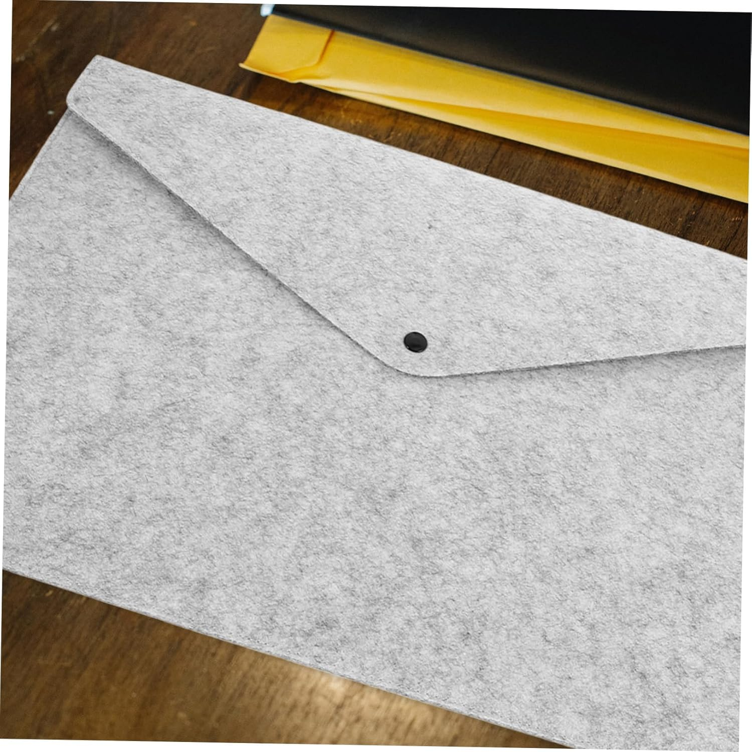 EXAOMBLE Felt Document Bag Folders and Pockets for Storage Portable Office Bills Organizer for Men Safe File Bag for Home and Office Use image number 2