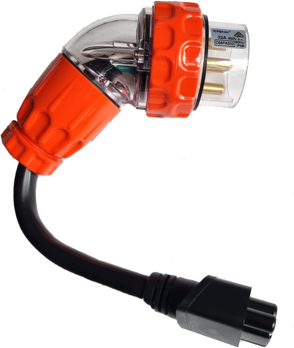 5 Pin 32 Amp Single Phase Adapter for Tesla Gen 2 Universal Mobile Charger UMC