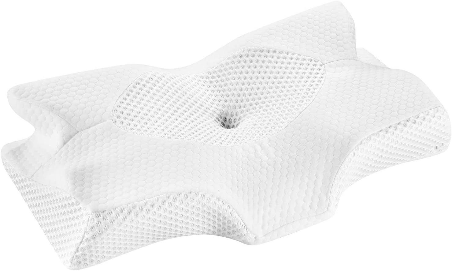 Luxdream Memory Foam Contour Pillow Cervical Pillow Orthopedic Slepping Pillow Relief Neck Shoulder Pain Ergonomic Support for Back Stomach Side Sleeper Dark Grey image number 4