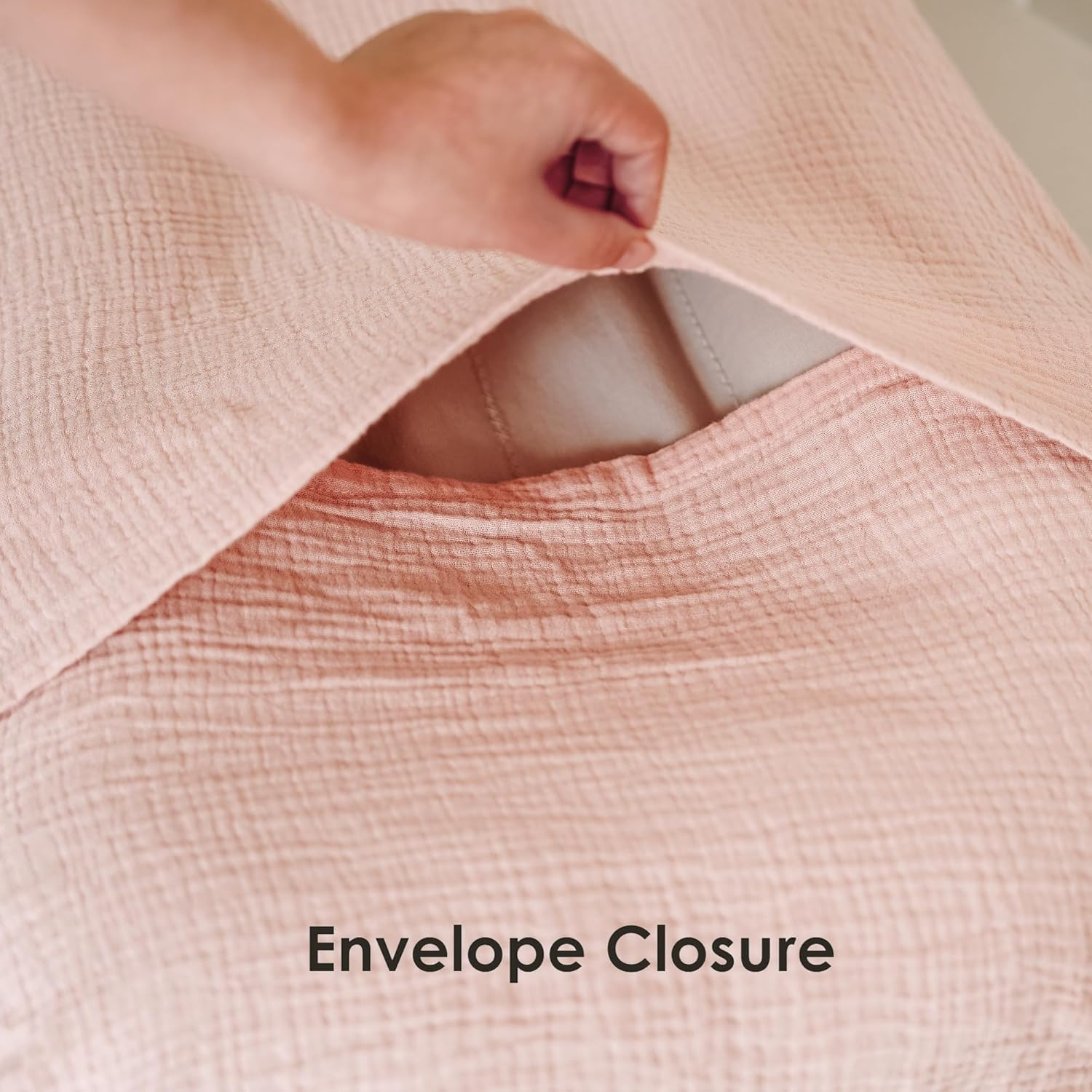 Muslin Baby Lounger Cover for Newborn & Infant, 100% Cotton Soft and Breathable Lounger Slipcover for Baby Girls and Boys, Pack of 2 (Pink) image number 1