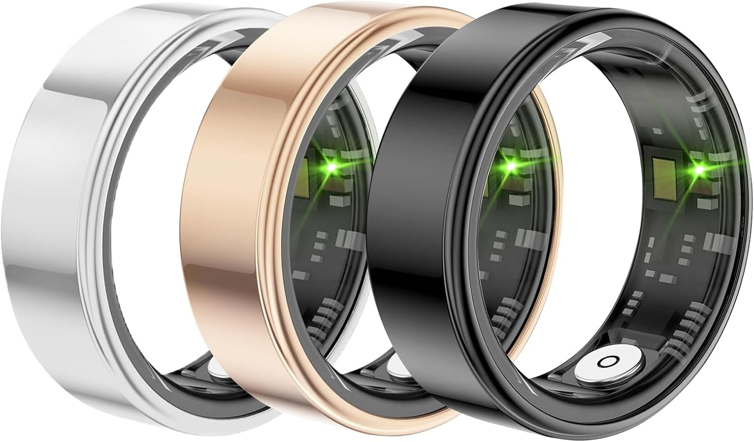 Smart Ring Health Management, Compatible with Android/Iphone, 8 Sports Modes, 3 Data Measurement Functions, IP68 Waterproof, USB Magnetic Charging, Camera Control image number 2