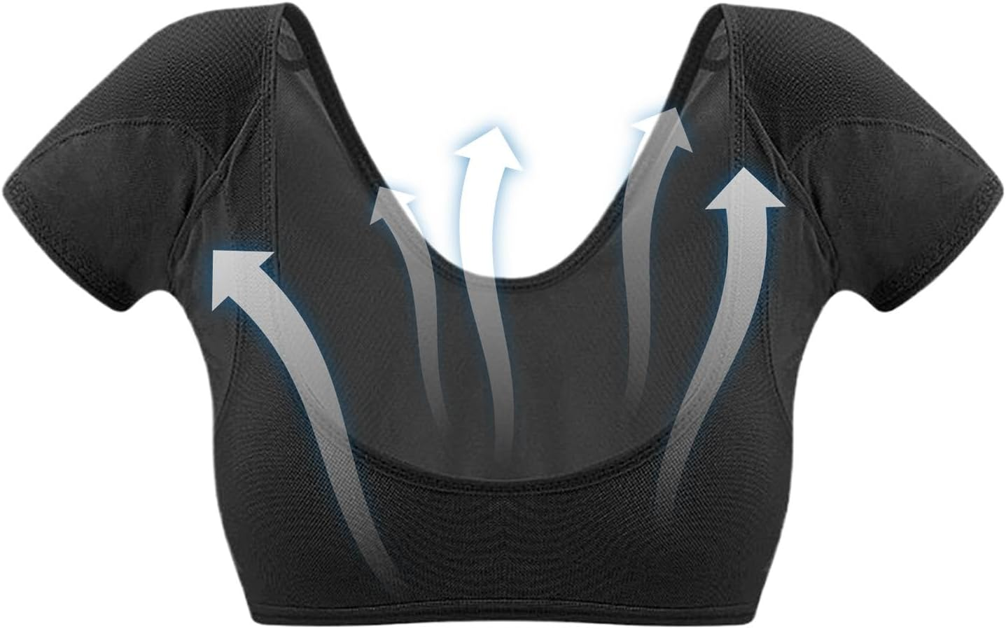 Underarm Sweat Vest | Armpit Sweat Proof Shirt,Washable Reusable Short Sleeve Vest, Breathable Quick Drying Guard Shield image number 3