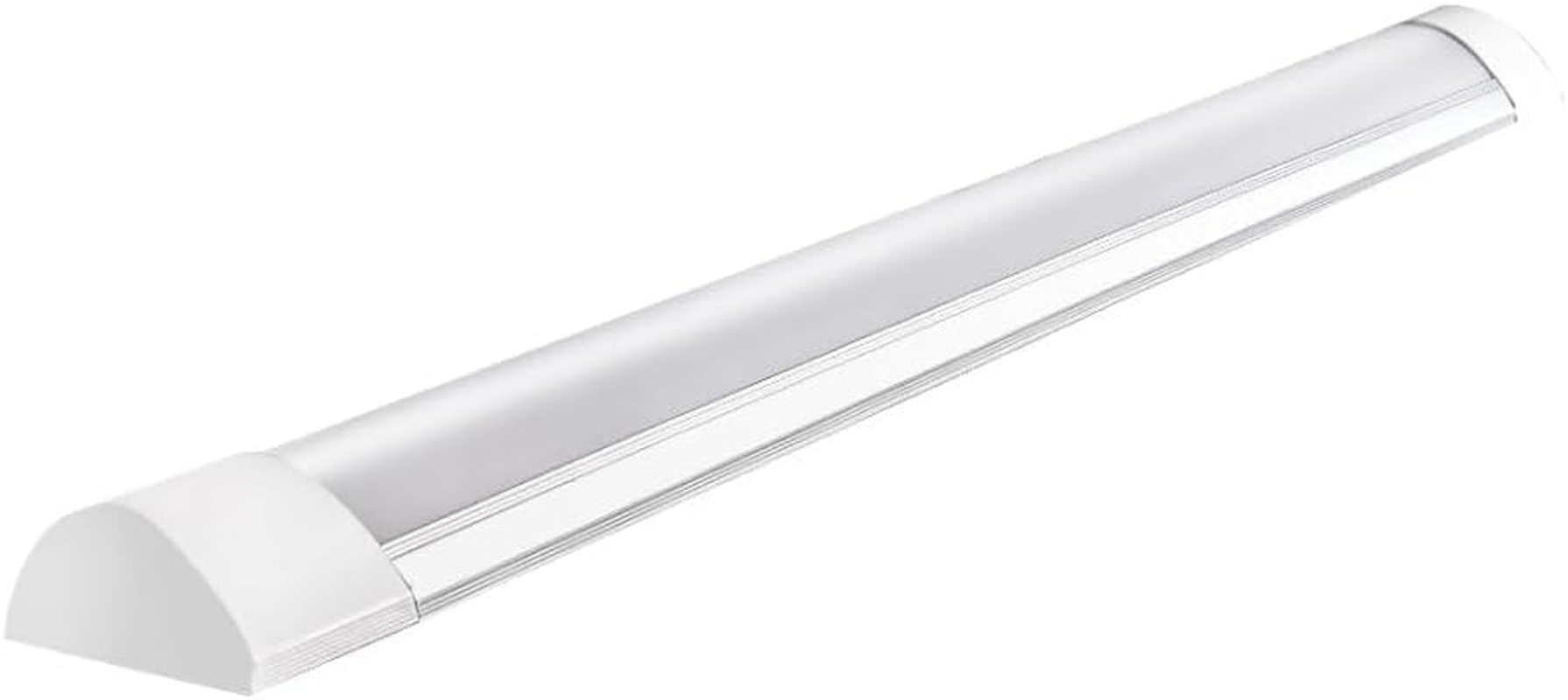 Emitto 5Pcs LED Slim Ceiling Batten Light 40W,Ultra Bright Daylight 120Cm Long,Cool White 6500K,IP44 Waterproof,For Kitchen Bathroom Moisture Place