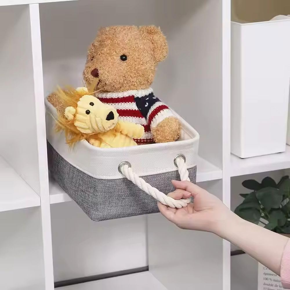 Storage Baskets, Towel Basket for Bathroom, Organizer Basket for Living Room, Storage Basket for Home Organization Foldable Storage Baskets, Closet Storage Bins, Small Laundry Baskets, 41*31*21 image number 5