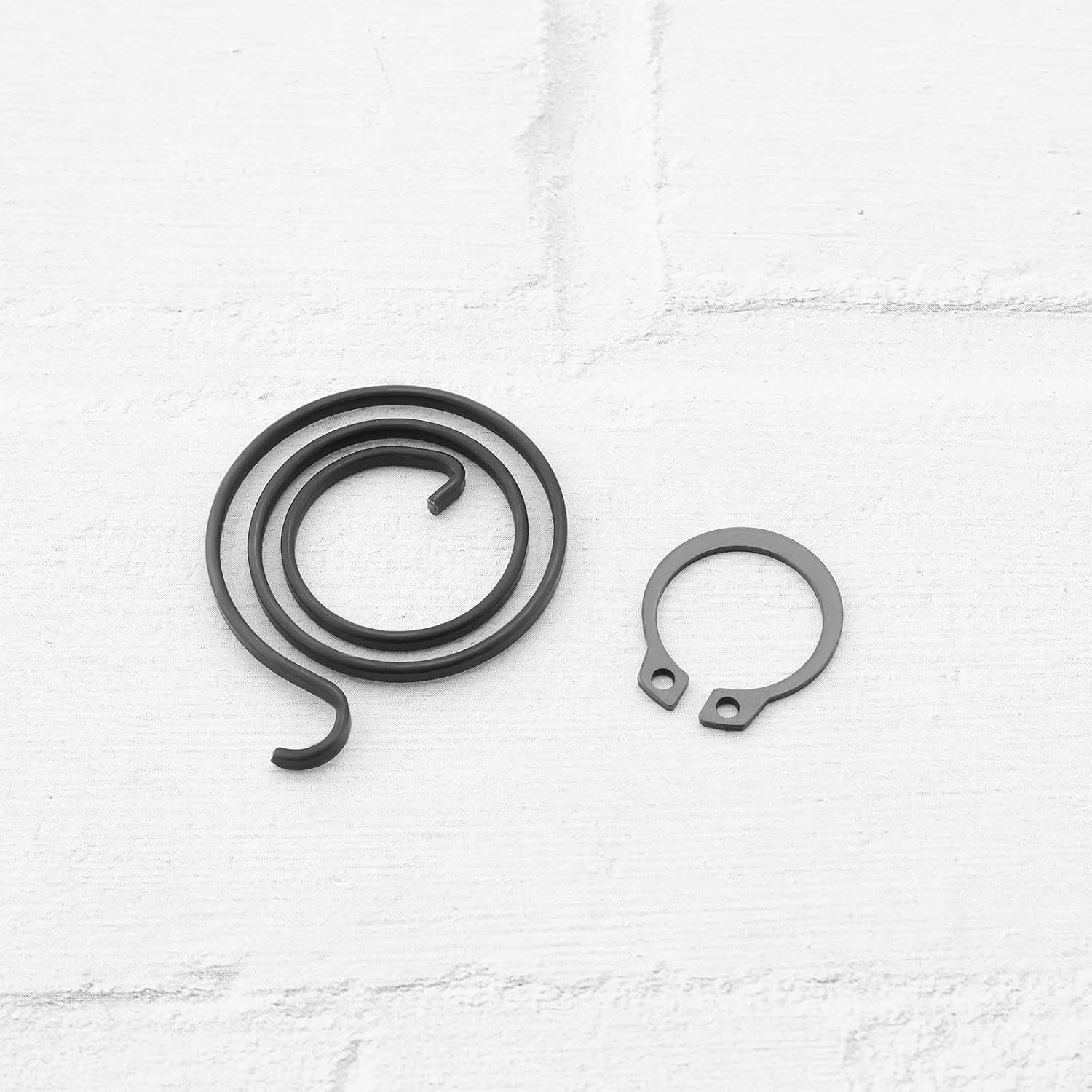 Be in Your Mind 20Pcs Door Handle Spring Repair Kit 2.5 Turn Coil 2Mm Thick 27.5Mm Diameter Coils 1Mm Circlip DIY Door Handle Kit Black Coating image number 3