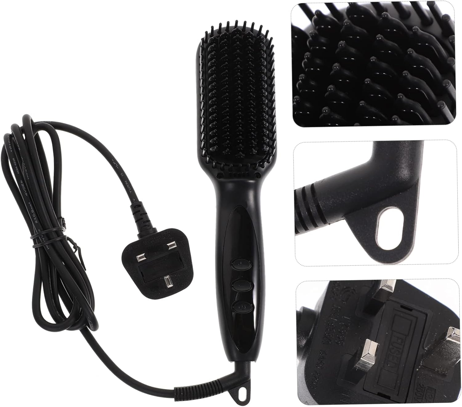 Gogogmee 6 Hair Straightener Beard Brush with Temperature Settings Multi Functional Hair Straightening Tool for Men for Beard Travel image number 2