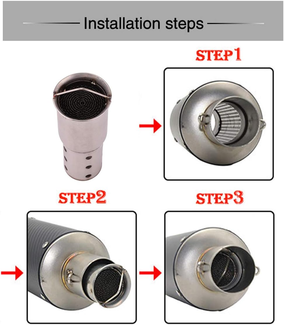 ISTUNT Exhaust DB Killer Silencer Muffler Baffle Noise Eliminator Universal Fit 51Mm Motorcycle 5 Inch in Length image number 2
