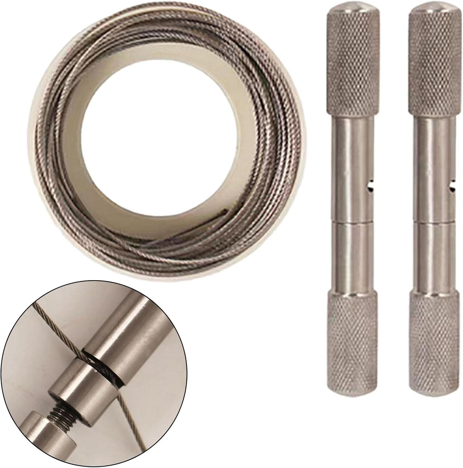 Amagogo Manual Camping Removal Wire Rope Dehorn Wire Saw Dehorning Saw Handles and Wire for Outdoor Backpacking Gear Calves image number 2