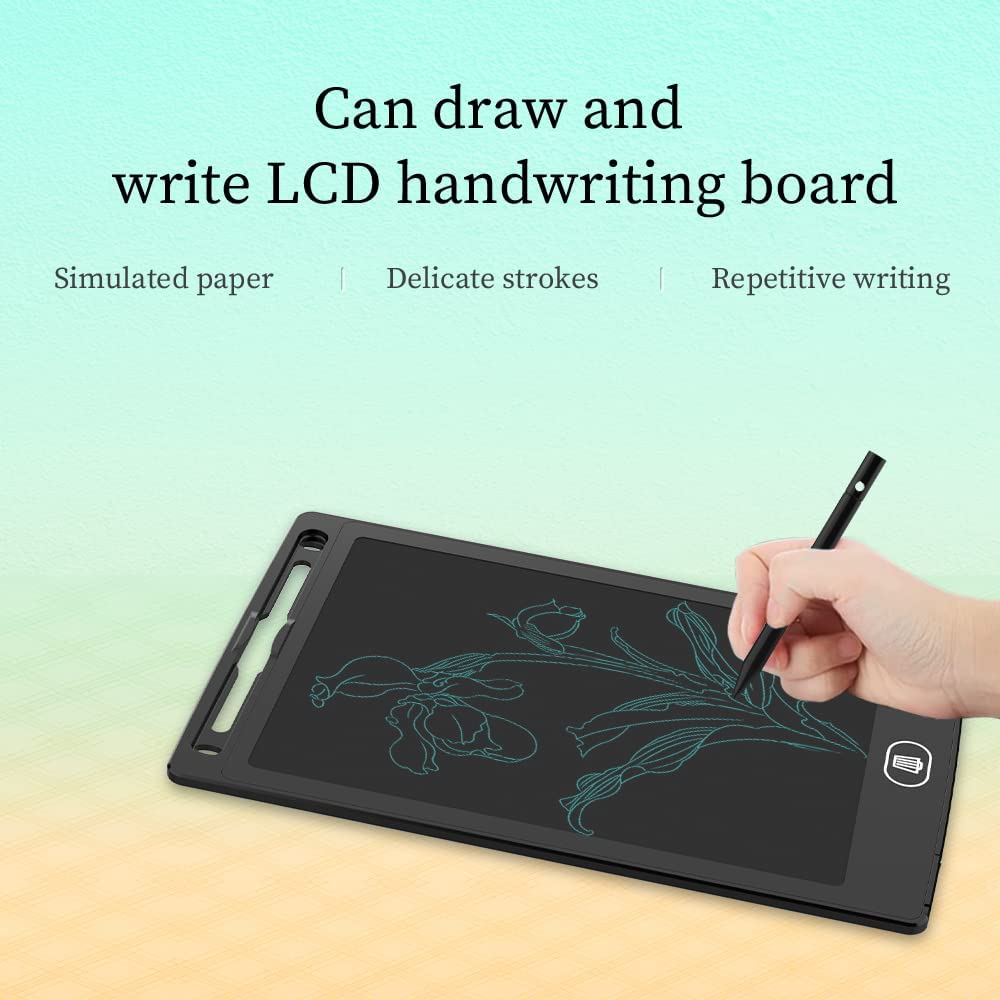 [2 Pack] 8.5 Inches LCD Writing Tablet with 2 Magnets,Tiqus Magnetic Electronic Ewriter Kitchen Memo Notice Fridge Board Magnetic Daily Planner Checklist (Single Color Black) image number 6