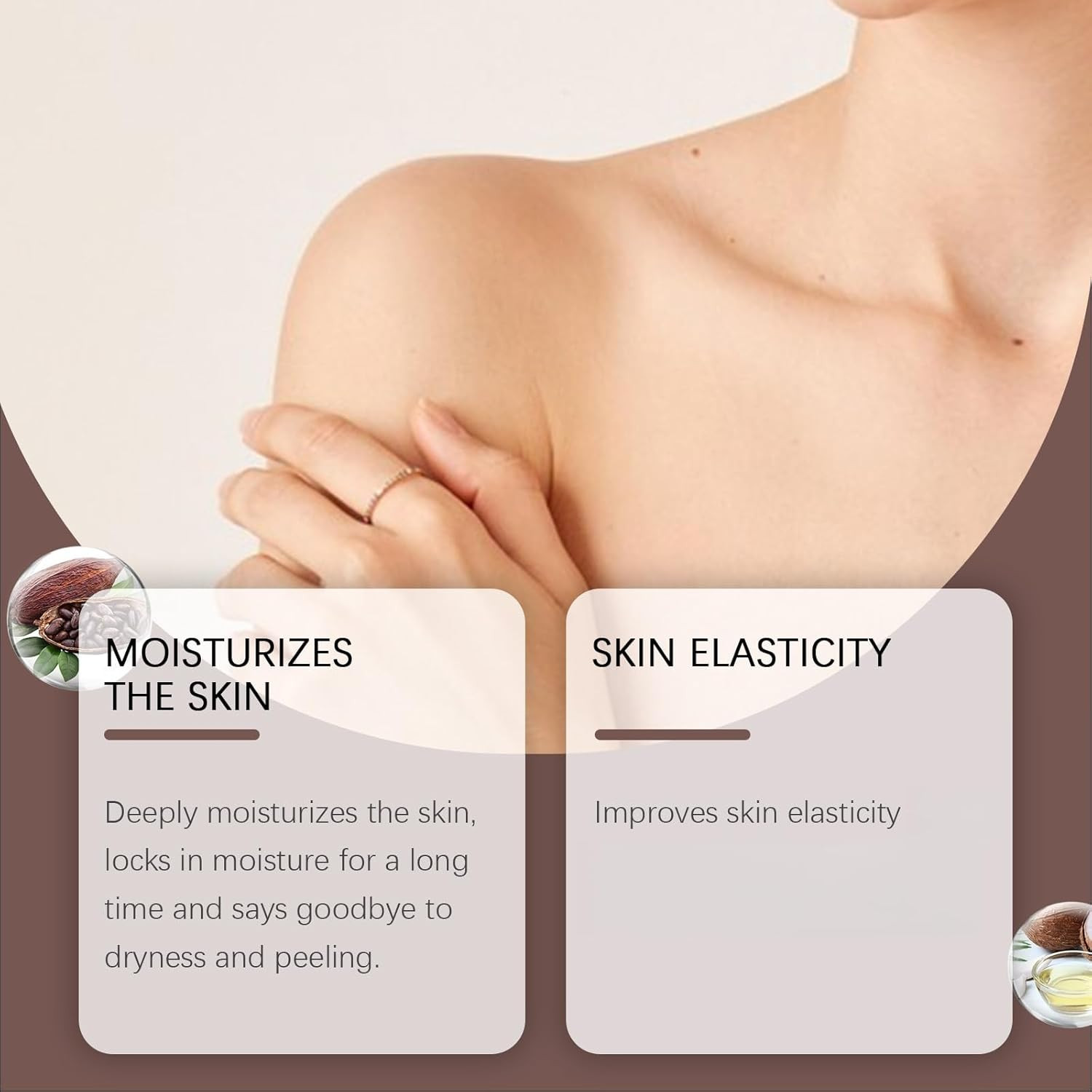 Cocoa Butter Face & Body Cream，Vitamin E Cream，Mens Skin Firming Body Lotion for Extremely Dry Skin, Cocoa Bodys Butter&Deep Nourishing Serum for Women, Skins Tightening Creams for Bodys (3) - 1 image number 3