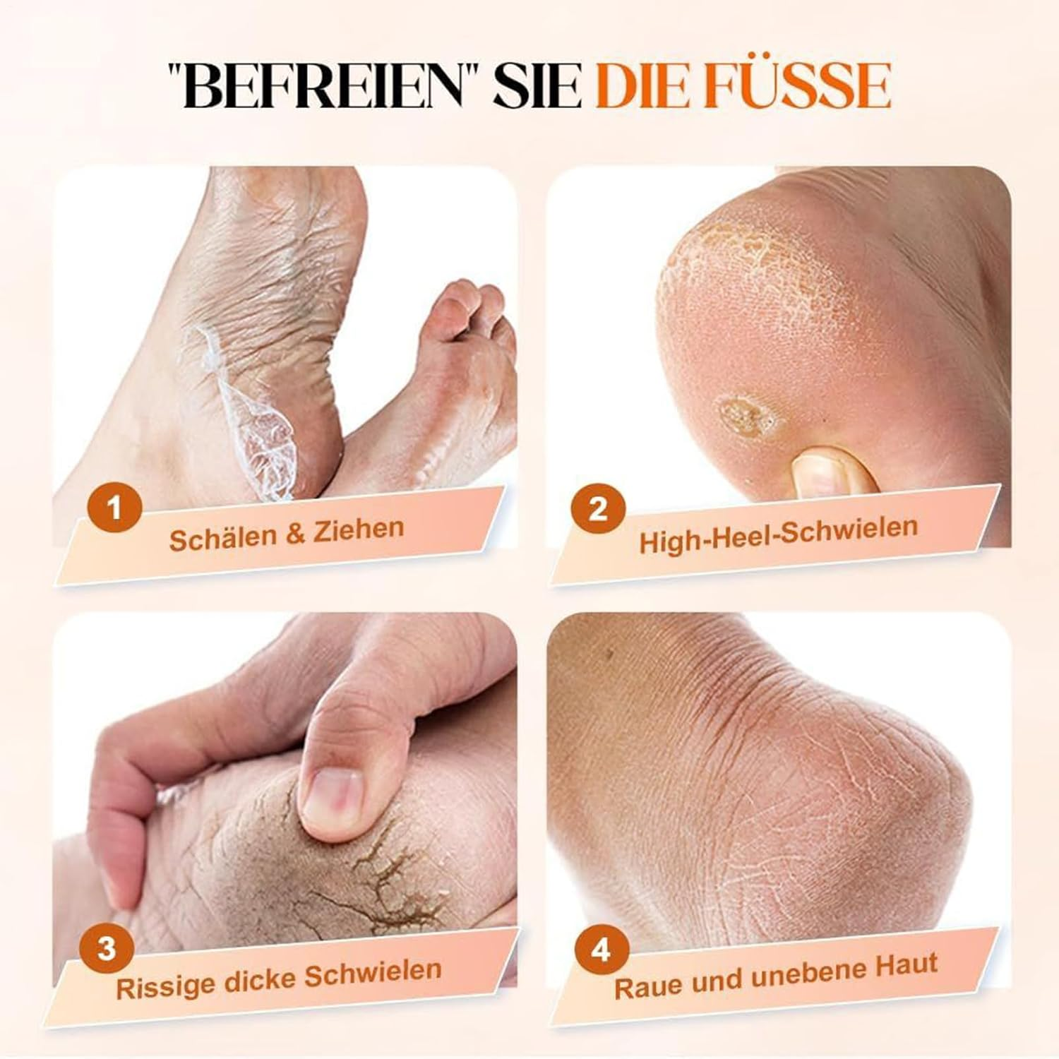 Callus Remover for Feet,Electric Foot File Callus Remover | Electronic File Scrubber Pedicure Kit for Cracked Hard Dead Skin Peeling Heel Care image number 5