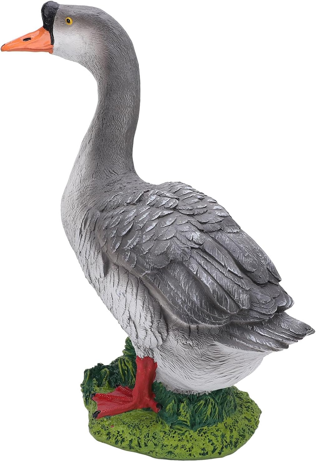 Jiawu Resin Goose Statues, Outdoor Goose Figurine, Porch Animal Statues, Goose Sculptures Desktop Ornament, Simulation Animal Decor for Table, Garden, Patio, Porch (Right Side Stance) image number 5