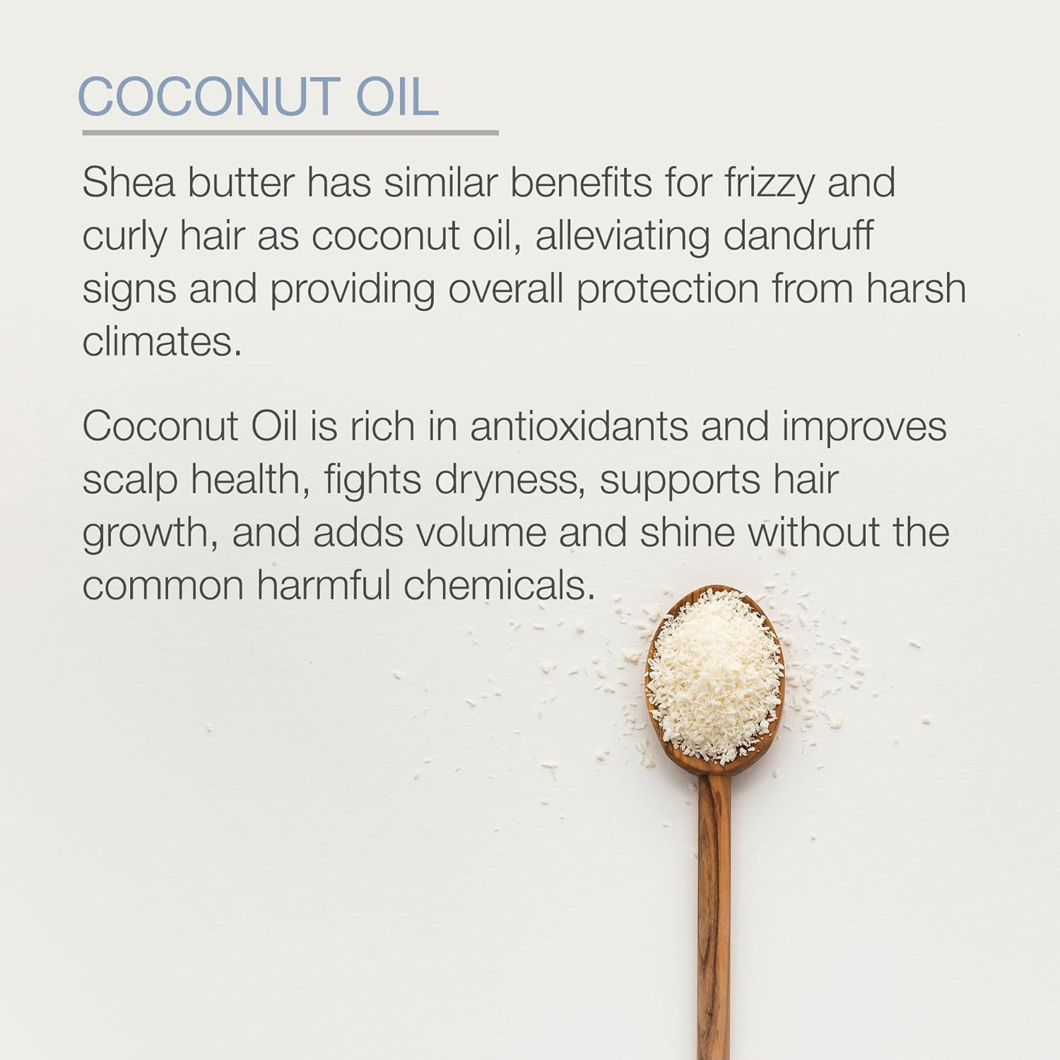 Pure Body Naturals Sulfate-Free Organic Coconut Oil Hair Treatment Mask 8.8 Oz image number 3