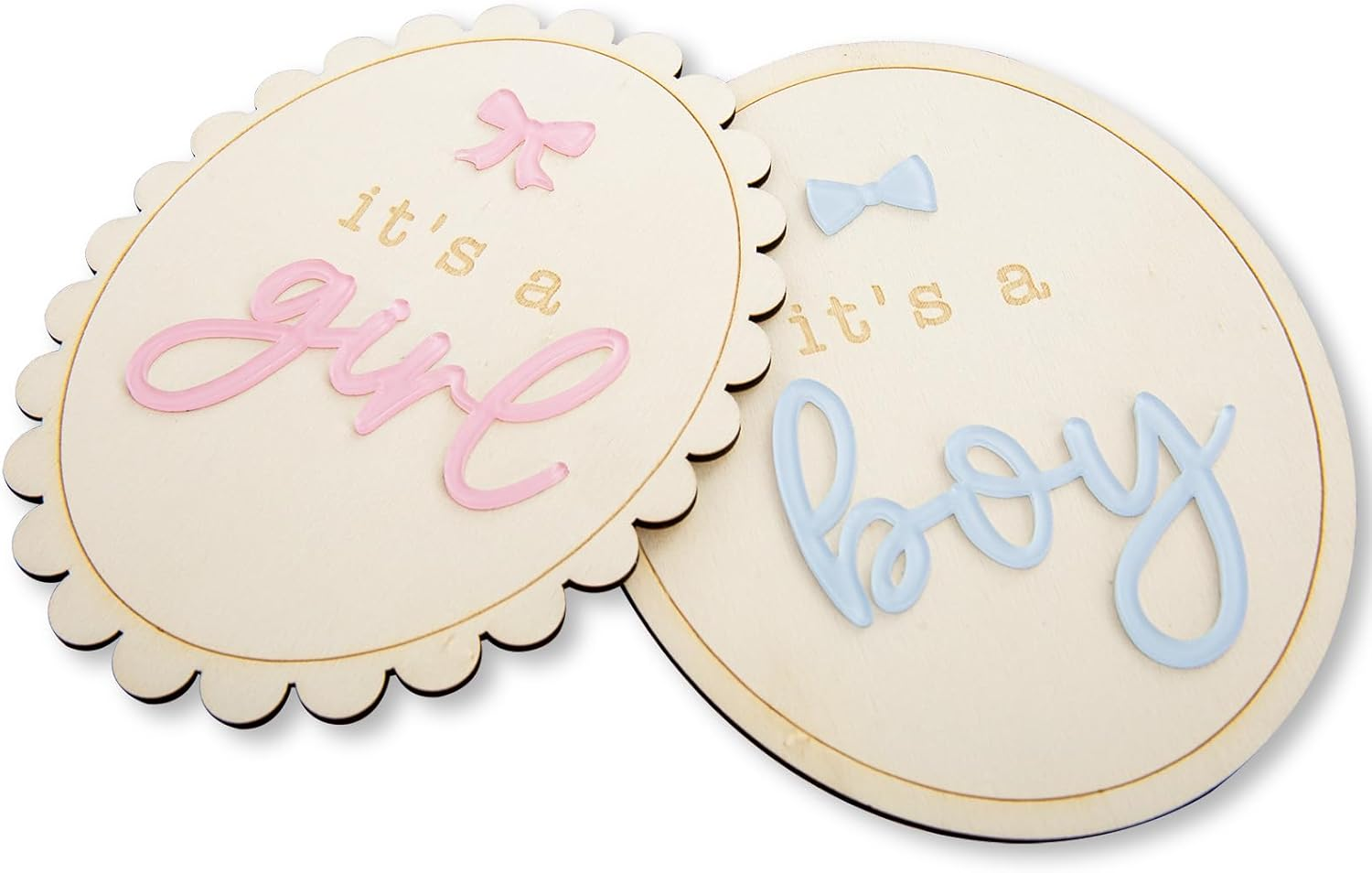 2PCS Hospital Gender Reveal It'S a Boy It'S a Girl Wooden Sign, Gender Reveal Hospital Sign, Baby Birth Announcement Sign Prop image number 5