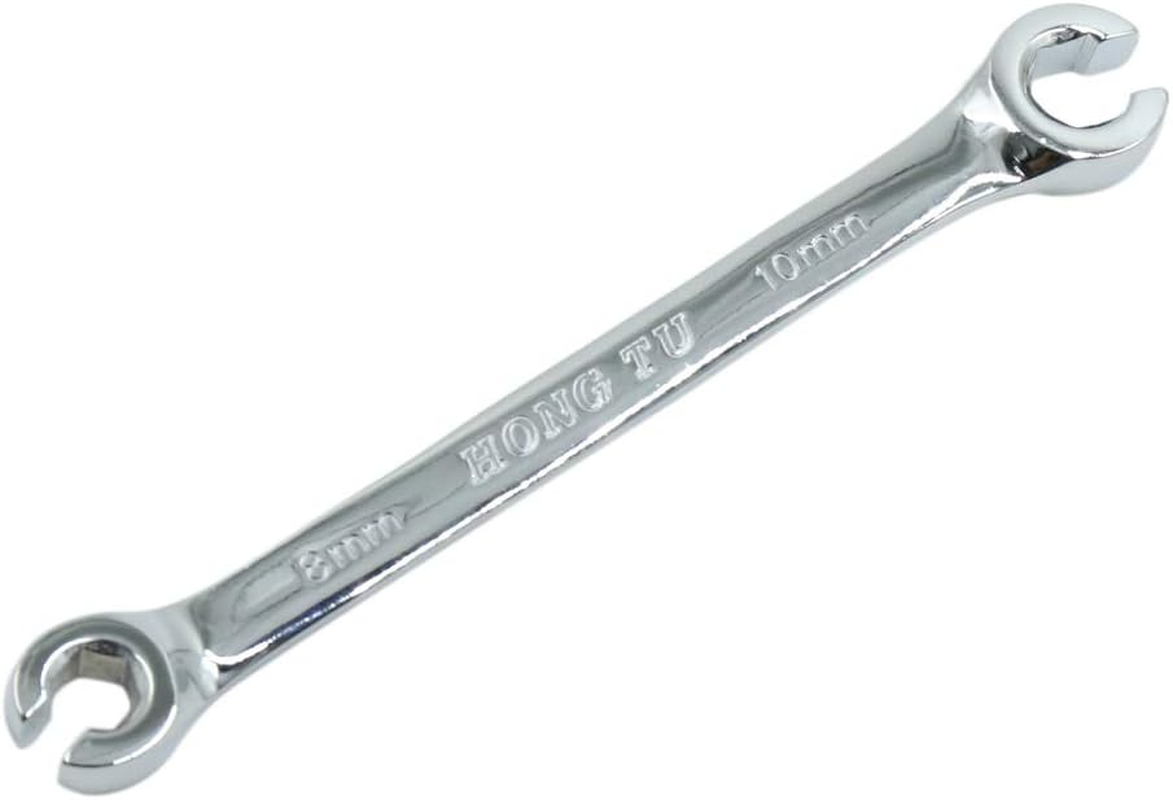 Uxcell Repair Tools Auto Anti-Slip Double Ended Flare Nut Wrench 8Mm X 10Mm image number 1