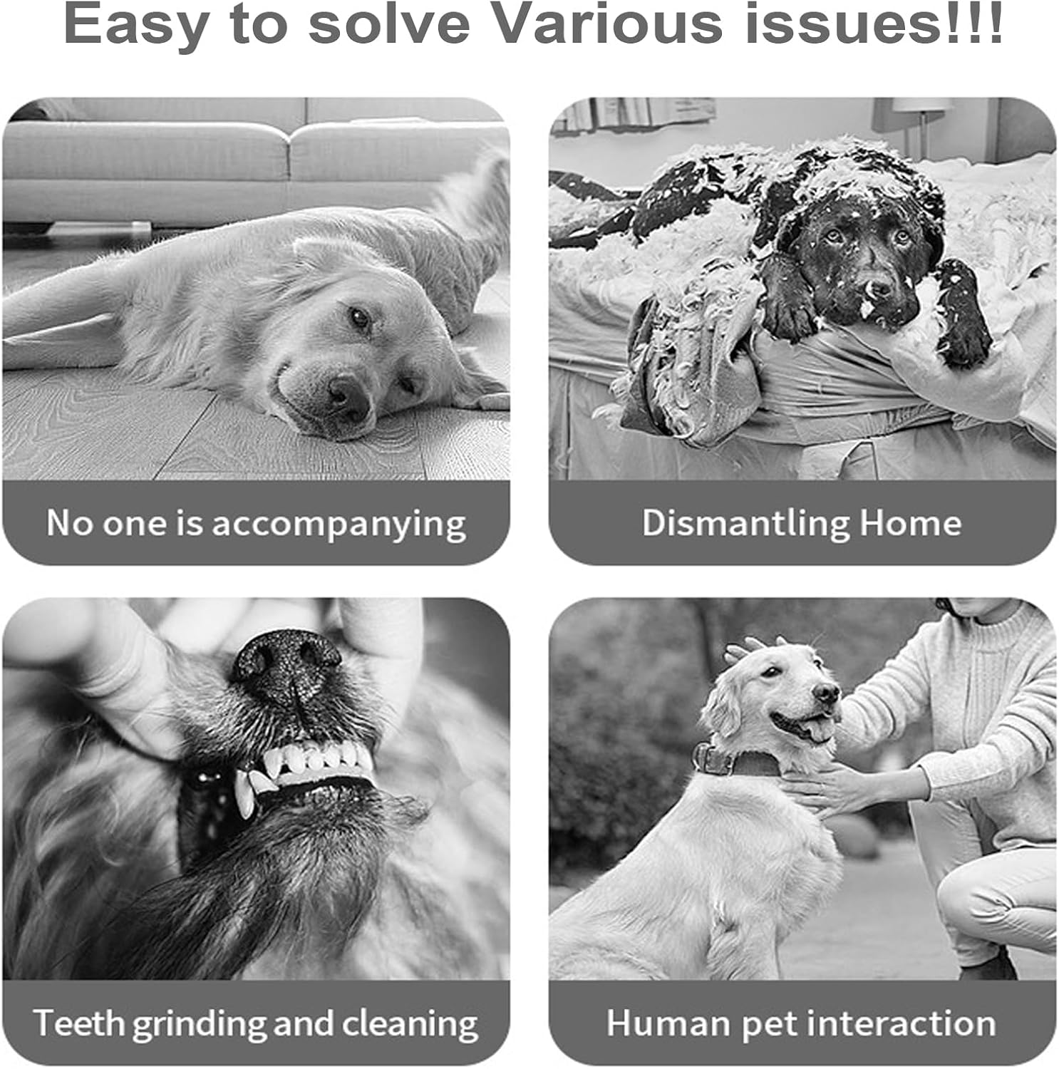 Ball Toys for Dogs, Dog Teething Toys Balls for Aggressive Chewers, Fetch Games Pet Supplies for Medium Small Large Breed Puppy Moving Exercise Training Enrichment Indoor Outdoor Play image number 2