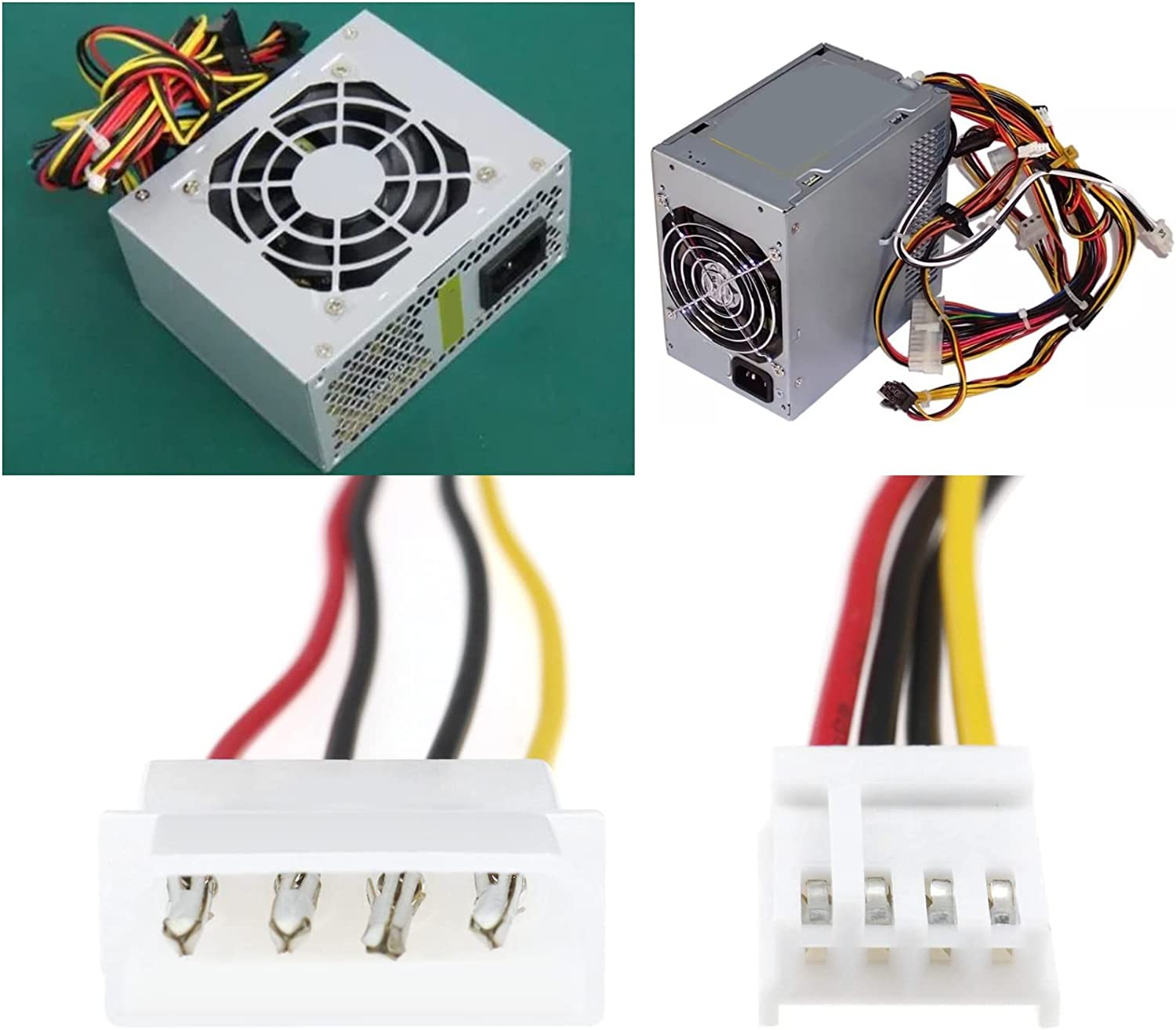 SING F LTD 5Pcs Molex 4 Pin to Floppy 4 Pin Power Cable PC Computer Connector Power Extension Cable Lead Adapter Joiner Coupler 20Cm image number 6