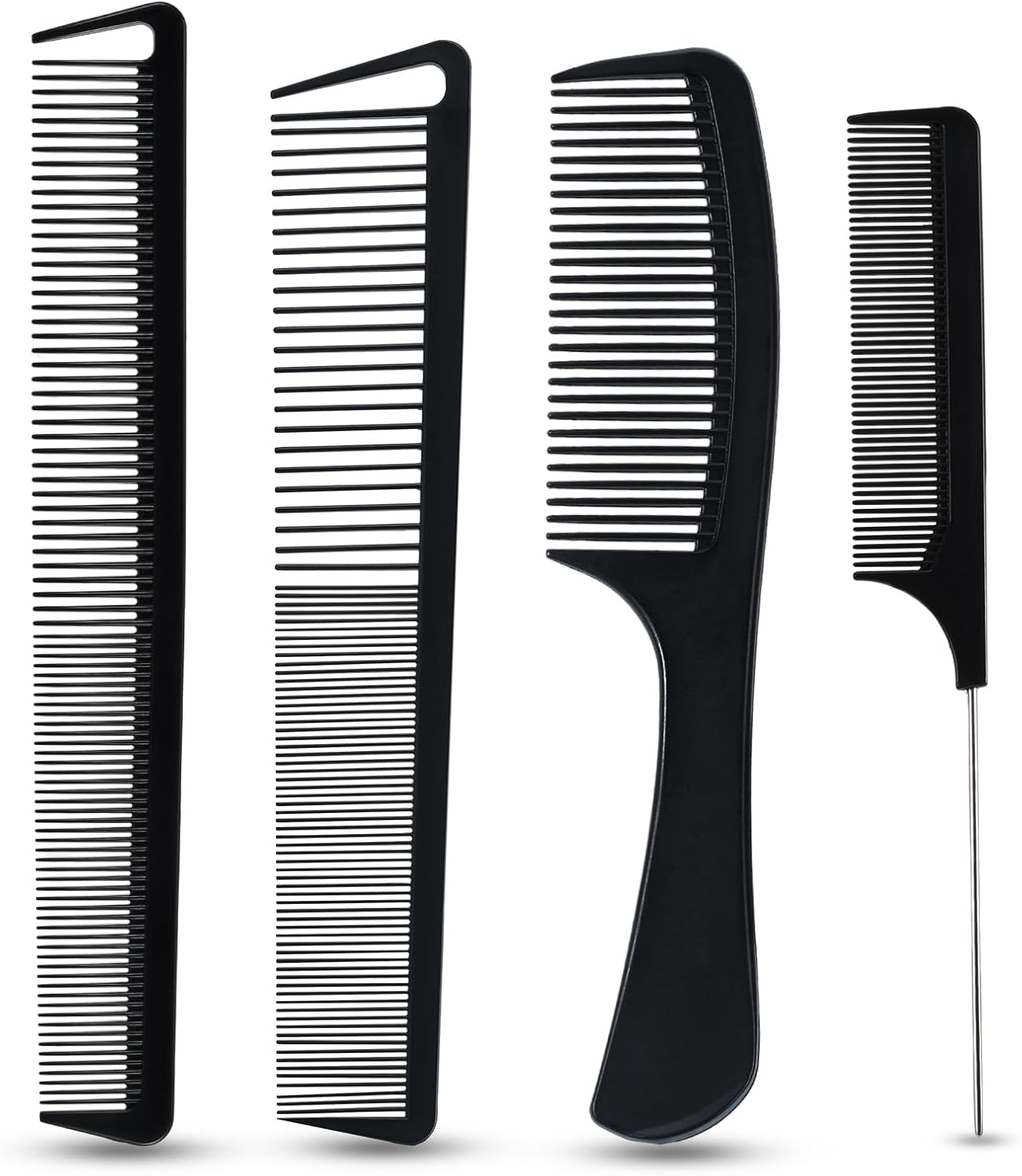 4 Pcs Hair Comb Set for Teasing and Parting, Styling Comb Professional Fine Tooth Hair Combs for Women and Man image number 2