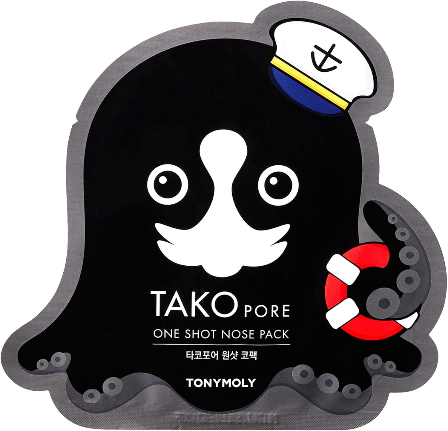 TONYMOLY Tako Pore One Shot Nose Pack, 3 Pack - Nourishing Marine Plant Extracts and Mud Condition and Purify Skin image number 2